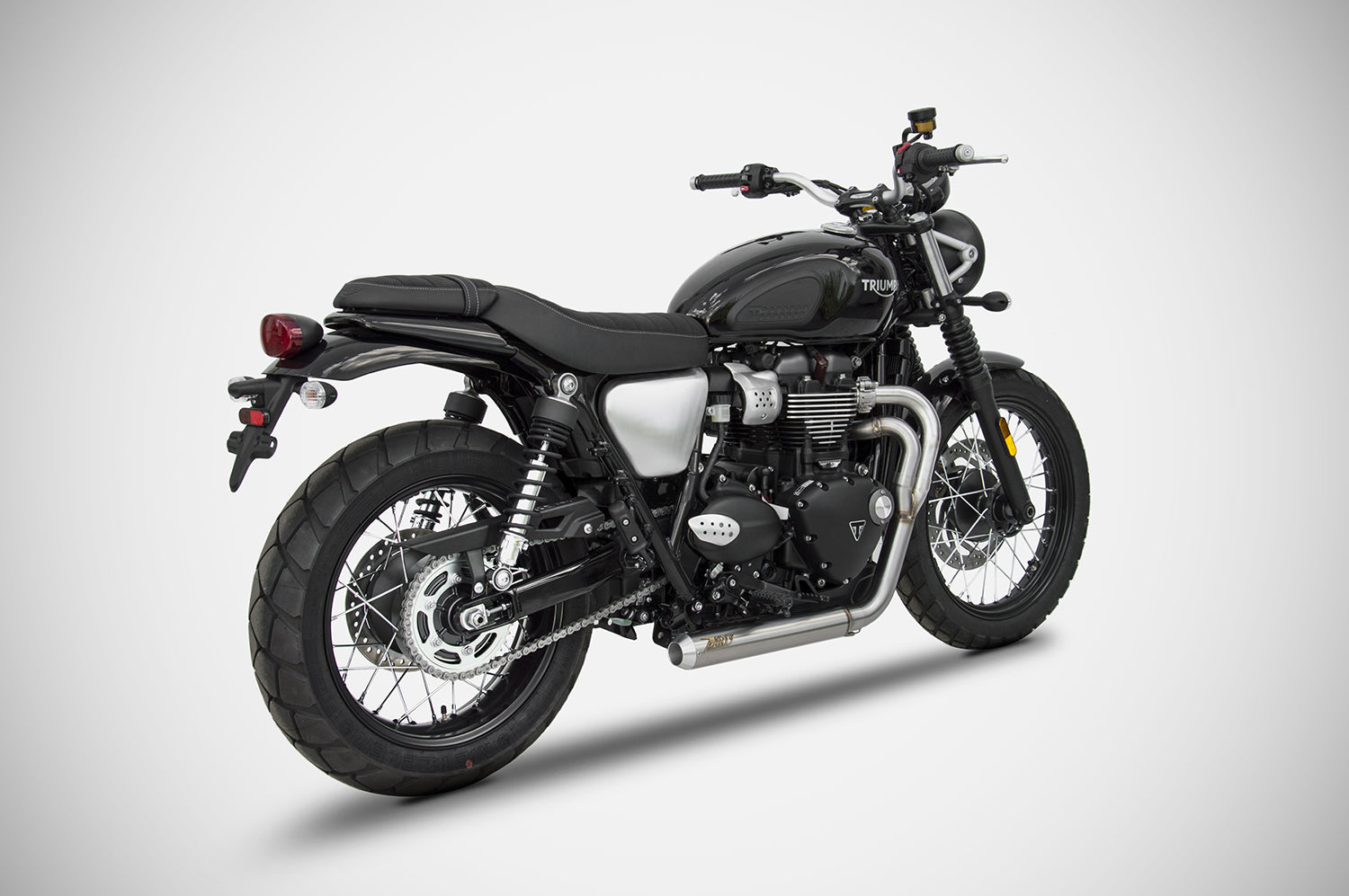 Zard “Cross” 2:1 Low Exhaust for Street Scrambler and Street Twin - A & J  cycles