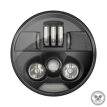 Motodemic EVO S Standard LED Headlight Upgrade - Triumph Thruxton, Bonneville 2001-2015