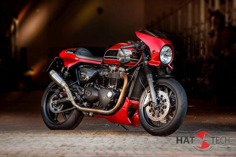 Hattech Renstall Moto High Exhaust - Triumph Thruxton R / RS, Speed Twin 1200