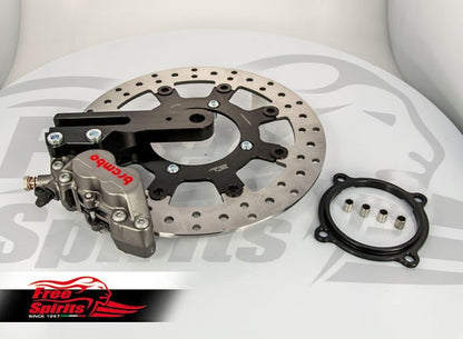 Free Spirits Brembo Rear Brake Upgrade 01-15 Triumph Bonneville, Thruxton and Scrambler