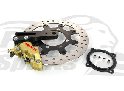 Free Spirits Brembo Rear Brake Upgrade 01-15 Triumph Bonneville, Thruxton and Scrambler