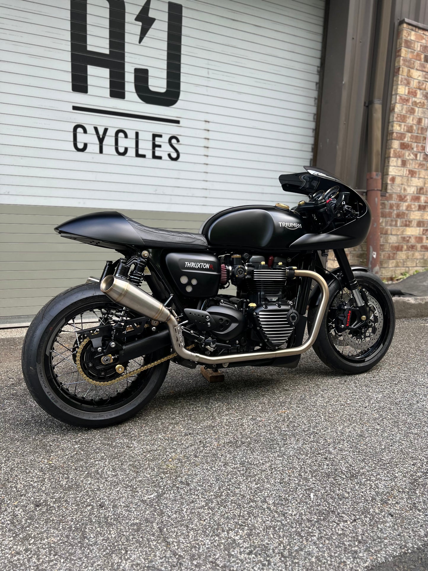 Hattech Renstall Moto High Exhaust - Triumph Thruxton R / RS, Speed Twin 1200