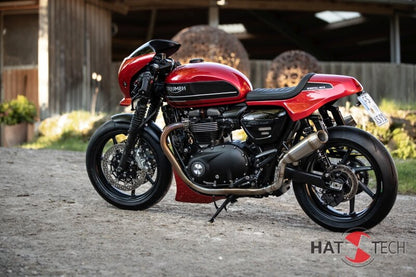 Hattech Renstall Moto High Exhaust - Triumph Thruxton R / RS, Speed Twin 1200