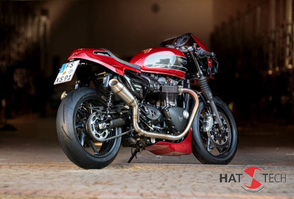 Hattech Renstall Moto High Exhaust - Triumph Thruxton R / RS, Speed Twin 1200