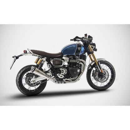 Zard 2:1 Low Mount Full Exhaust System - 2019-2023 Triumph Scrambler 1200 XE / XC