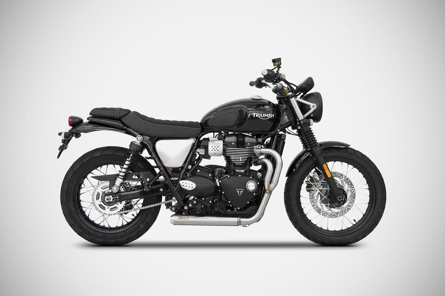 Zard “Cross” 2:1 Low Exhaust for Street Scrambler and Street Twin