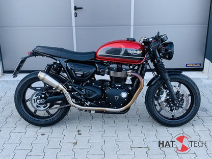 Hattech Renstall Moto High Exhaust - Triumph Thruxton R / RS, Speed Twin 1200