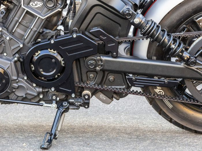 Wunderkind Pulley and Belt Guard Covers Indian Scout Bobber A J Cycles