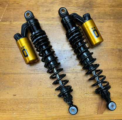 Ohlins S36PR1C1L STX36 Blackline Gold Reservoir Shocks - Triumph Thruxton R / 1200 / Speed Twin