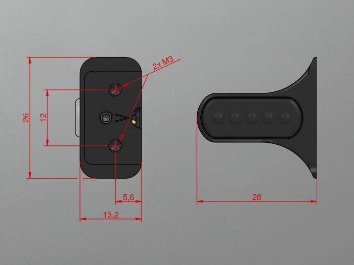 Wunderkind Fork Tube Covers with LED Signals - Indian Scout Bobber