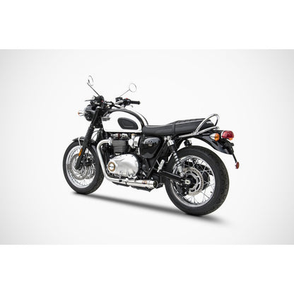 Zard 2:2 Low Full Exhaust System - Triumph Bonneville T100 and T120