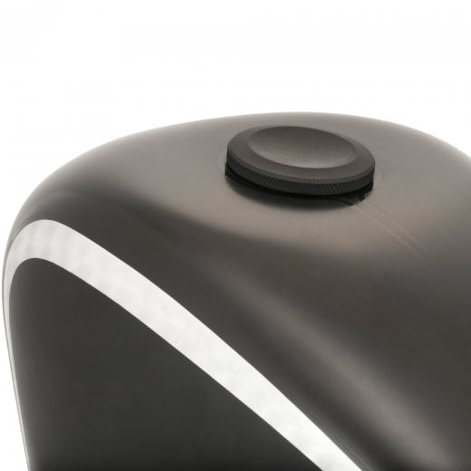 Motone Jetson Dished Low Profile Gas Cap - Black - Triumph Classics