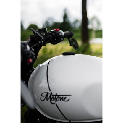 Motone Jetson Dished Low Profile Gas Cap - Black - Triumph Classics