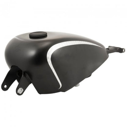 Motone Jetson Dished Low Profile Gas Cap - Black - Triumph Classics