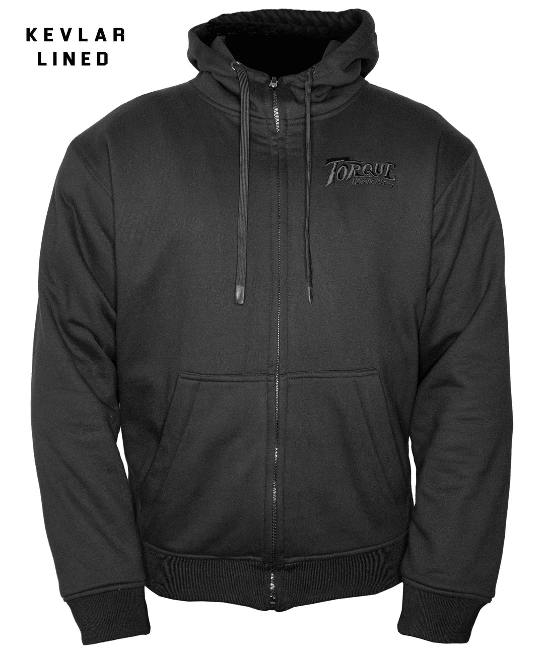 Torque Armored Riding Hoodie - Black, Saddle or Race Day