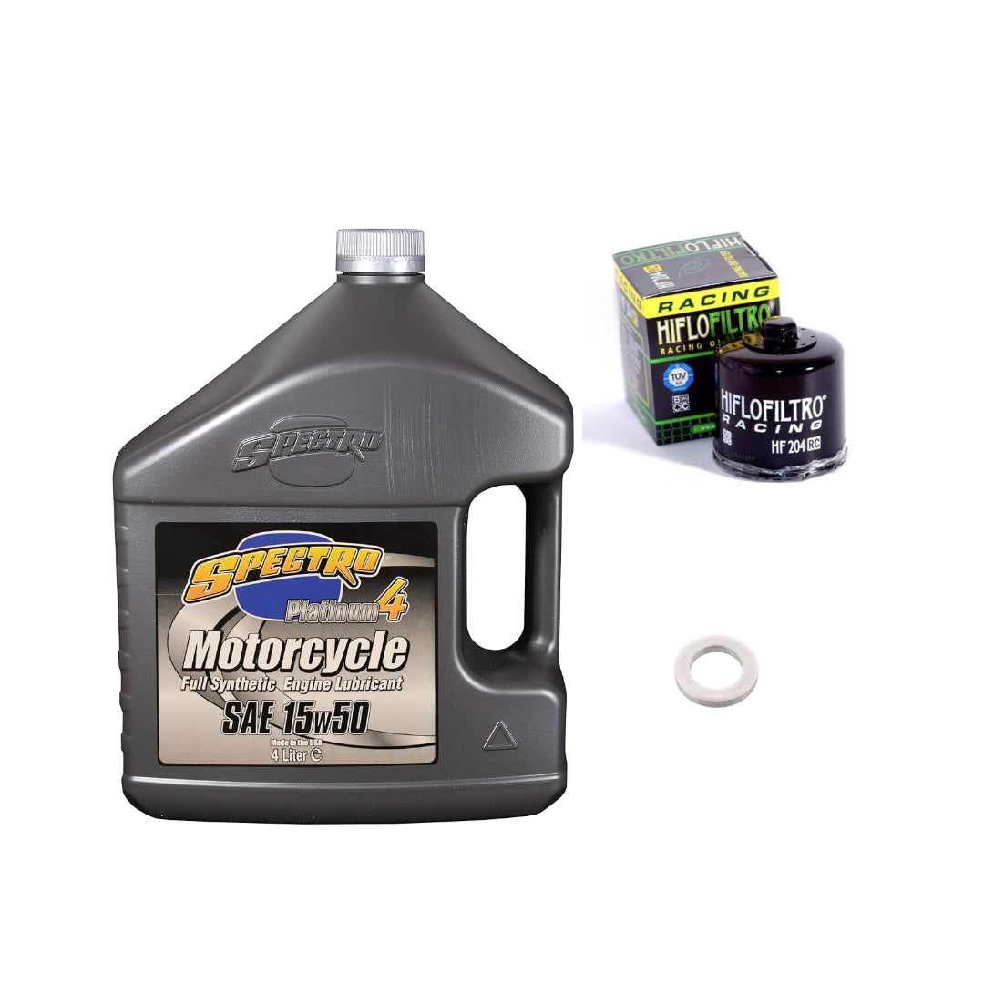 Triumph Modern Classic Synthetic Oil Change Kit - Spectro / Hi Flo RC