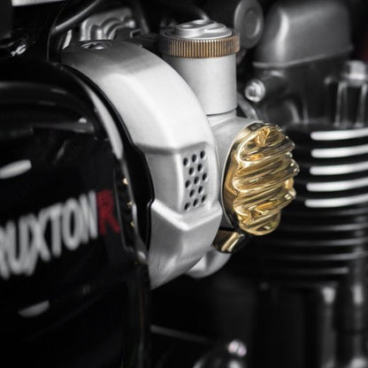 Motone Solid Brass Ribbed Throttle Body Covers