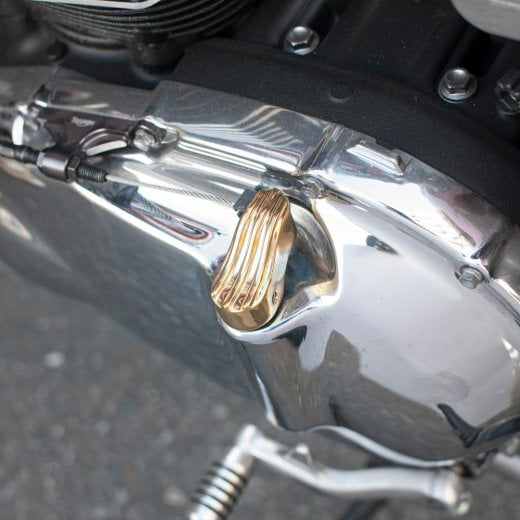 Motone Clutch Lifter Cover - Solid Brass
