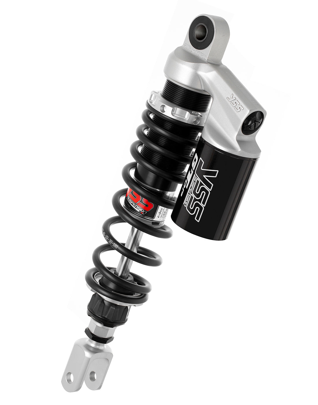 YSS G362-TRCL Reservoir Twin Shocks - Silver - Royal Enfield Interceptor 650 and Continental GT