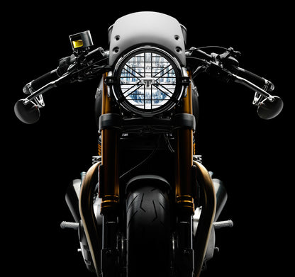 Rizoma Aluminum Low Headlight Fairing w/ Mounting Brackets - Black or Silver - Thruxton R Street Twin, Speed Twin 900 -  CF011A CF011B