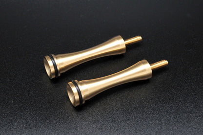 Super Corse Tool Free Seat Bolts - Long - Triumph Bonneville, Thruxton, Scrambler - Black, Silver, Brass