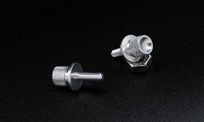 Super Corse Tool Free Side Cover Bolts - Triumph Bonneville, Thruxton, Scrambler - Black, Silver, Brass