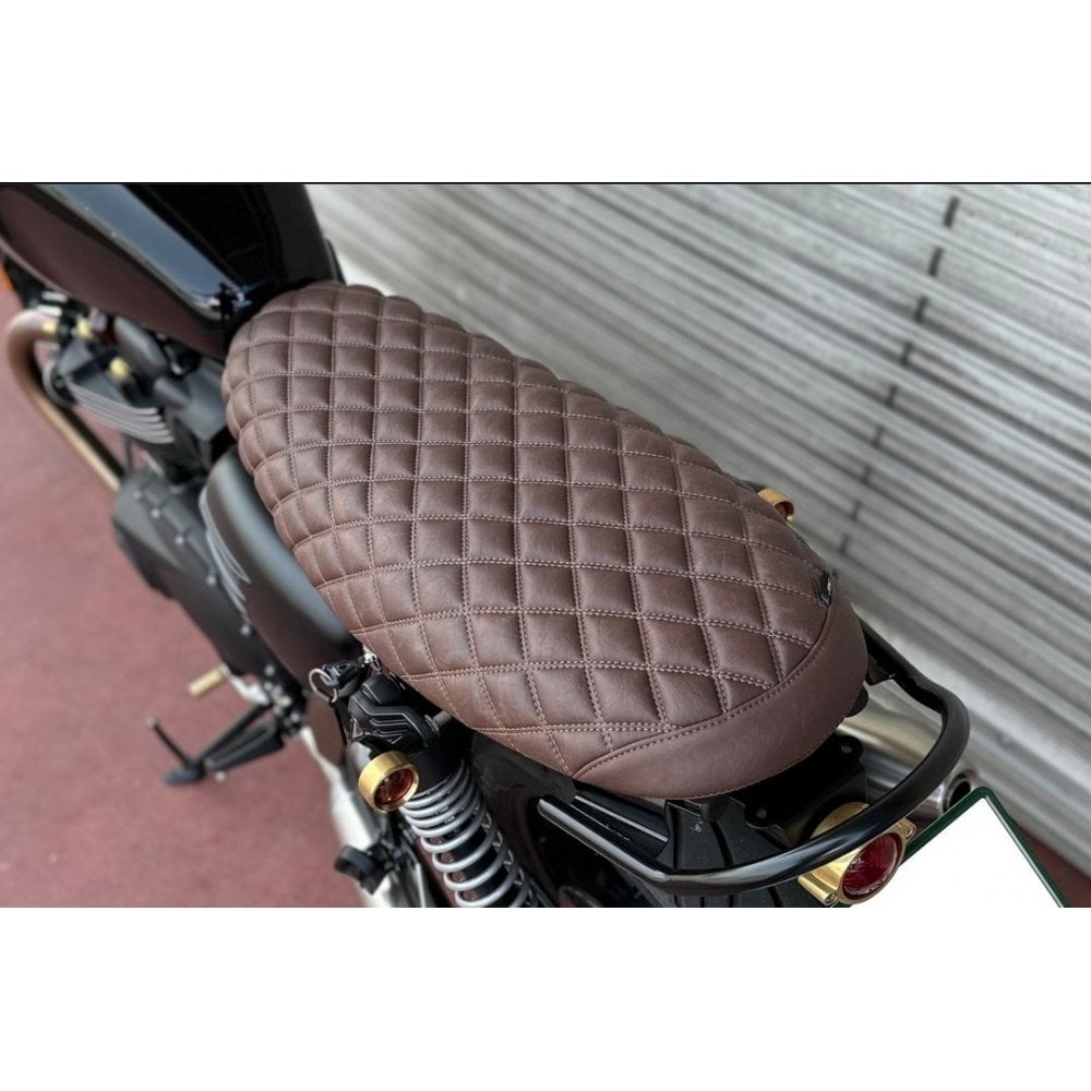 Motone The Blackadder - Low Profile Skinny Diamond Stitch Seat - Tobacco Brown