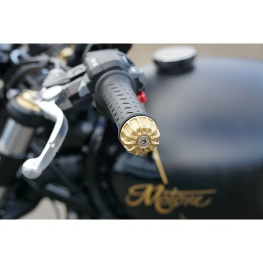 Motone Gemini Brass Bar End Finishers