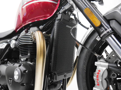 Evotech Performance Radiator Guard Triumph Thruxton R / 1200, Bonneville T100, T120, Street Twin / Cup / Scrambler, Speed Twin 1200