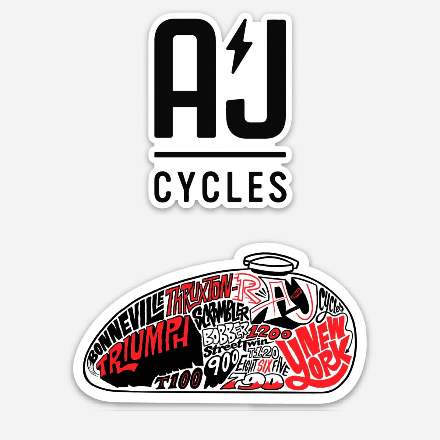 A&J Cycles Sticker Pack