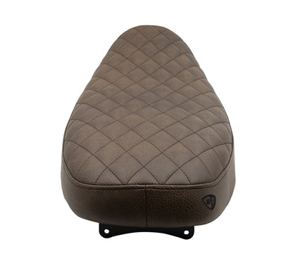 British Customs Diamond Stitch Slammer Seat - 01-15 Bonneville, Thruxton and Scrambler