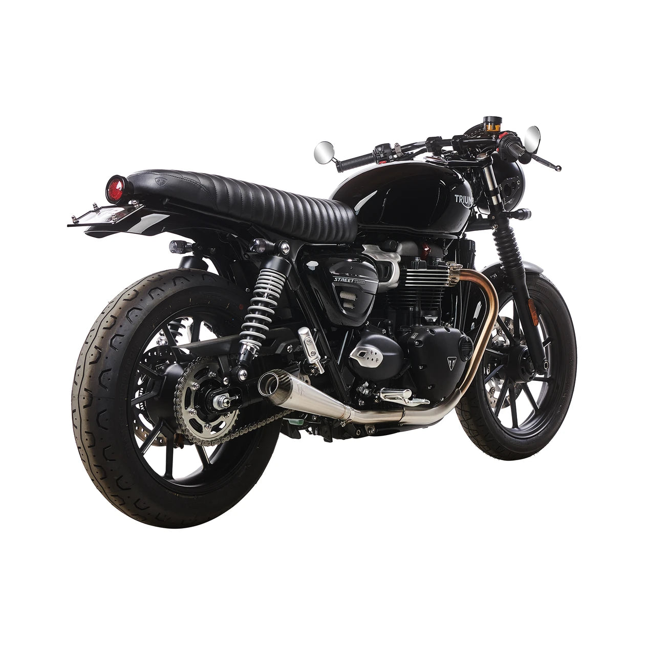 British Customs Predator Pro 3.5” with Carbon End Cap - 2004-2015 Triumph Thruxton 900