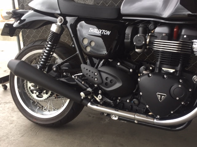 Cone Engineering Dominator Touring Mufflers - Triumph Thruxton R / 1200 and Speed Twin