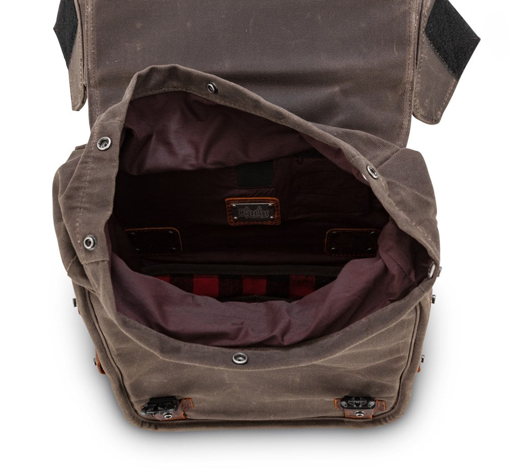 Burly Brand Voyager Throw Over Saddlebags  - Black or Oak Brown