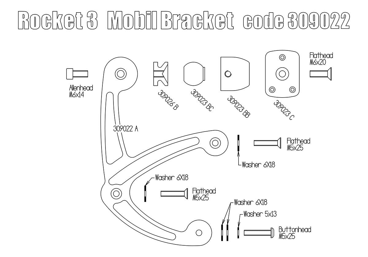 Free Spirits Cell Phone Mount - Triumph Rocket 3