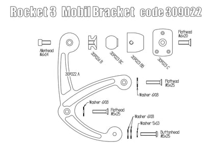 Free Spirits Cell Phone Mount - Triumph Rocket 3