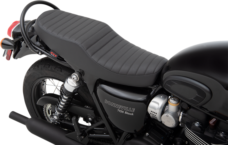 Z1R Retro Style Seat - Black - 2016+ Triumph Bonneville T100, T120, Street Twin, Street Scrambler