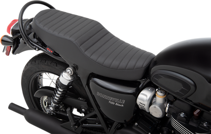 Z1R Retro Style Seat - Black - 2016+ Triumph Bonneville T100, T120, Street Twin, Street Scrambler