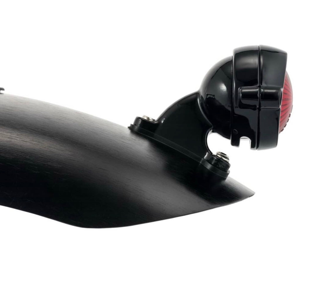 Motone Shorty Rear Fender - Black Anodized - Predrilled -  Triumph Bonneville, Thruxton and Scrambler 2001 - 2015