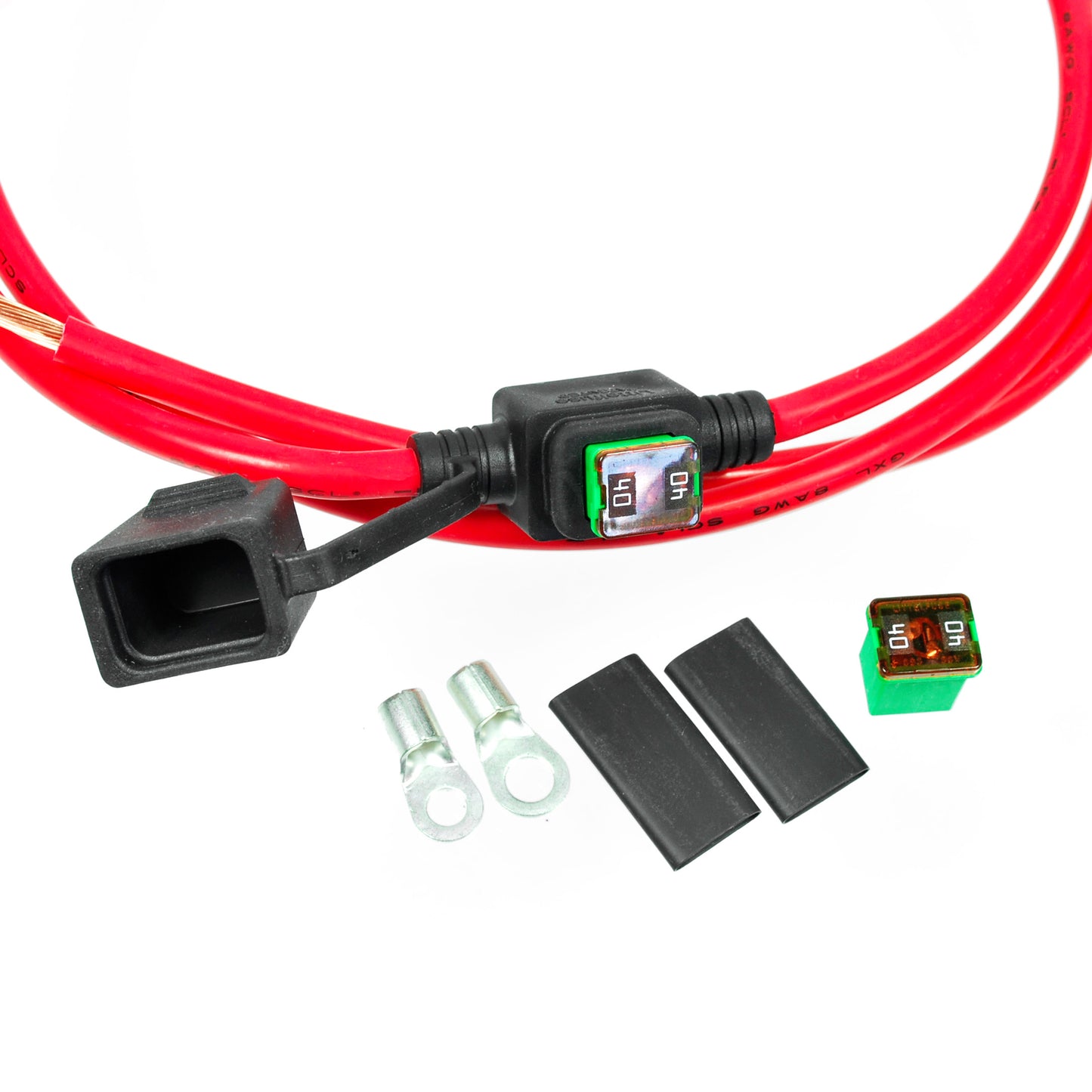 Motogadget mo.unit battery cable kit (Long) with fuse