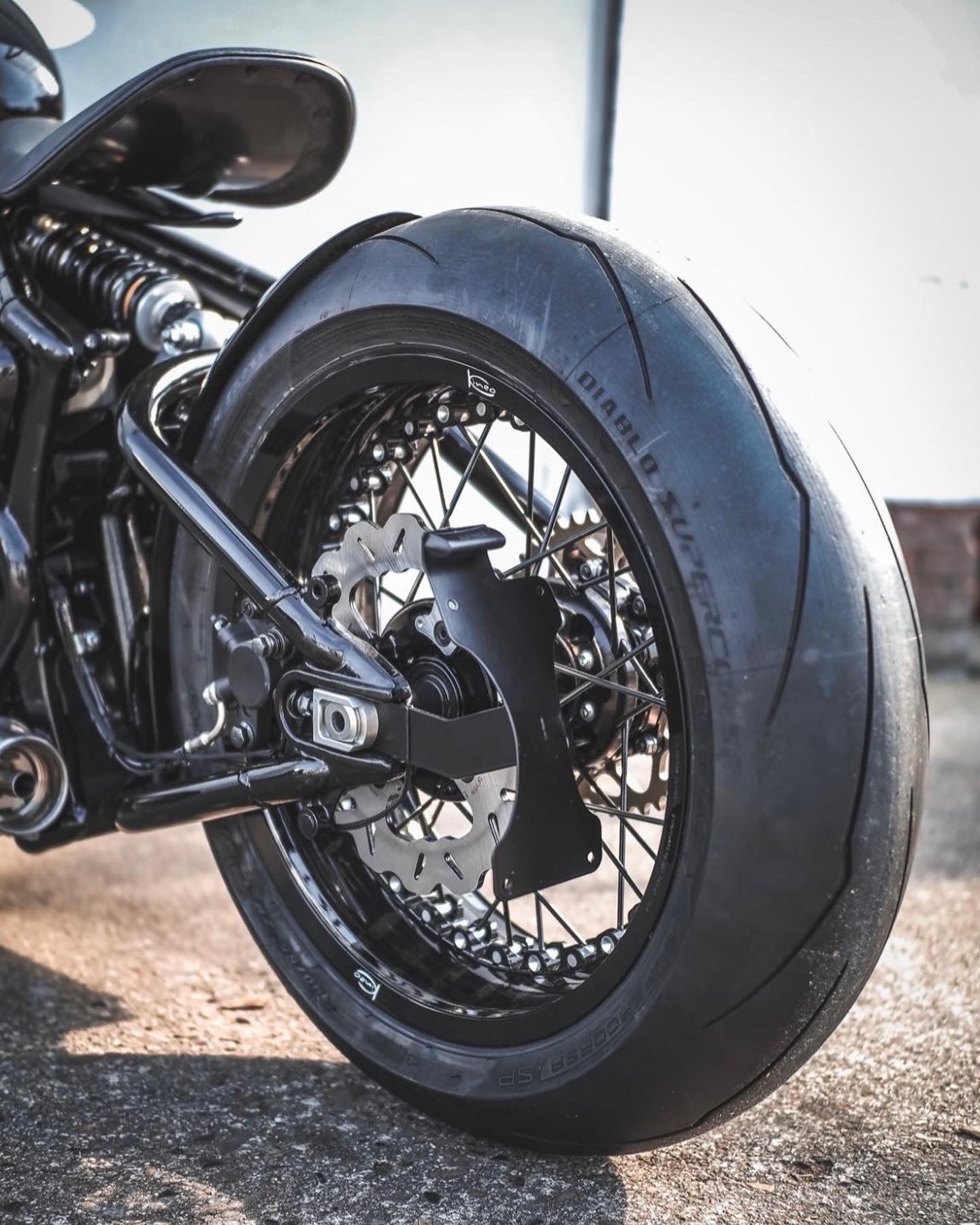 Galfer Wave Rotor - Rear - 2001+ Triumph Thruxton, Bonneville, Scrambler, Bobber, T100, T120, Street Twin