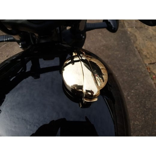 Motone Classic Monza Gas Cap for Triumph Classics - Solid Brass