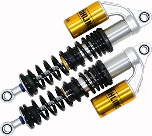 Ohlins Reservoir / Piggyback S36PL Shocks - 14.25” - Air Cooled Thruxton / Scrambler / Harley Davidson XR1200 / XR1200X - HD907