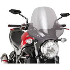 Puig Touring II Windshield - Smoke - Triumph Speed Twin 1200