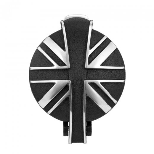 Motone Union Jack Monza Gas Cap - Contrast Finish / Blackjack