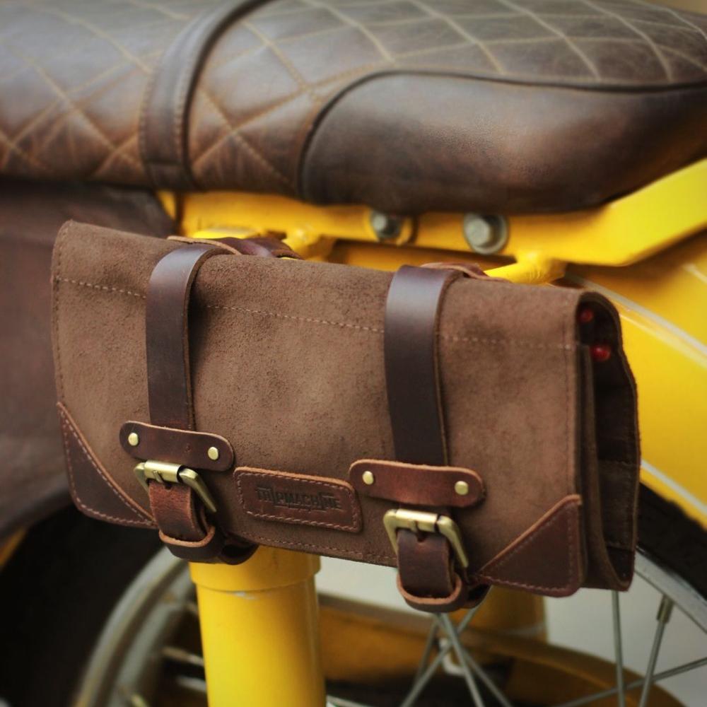 Trip Machine Leather Tool Roll - Tobacco Brown