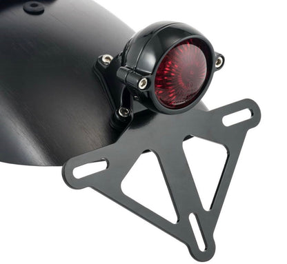 Motone Shorty Rear Fender - Black Anodized - Predrilled -  Triumph Bonneville, Thruxton and Scrambler 2001 - 2015