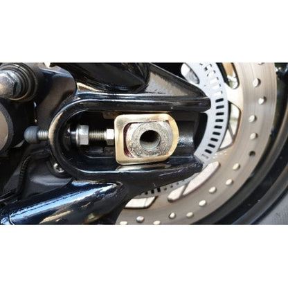 Motone Rear Axle / Chain Adjusters - Brass