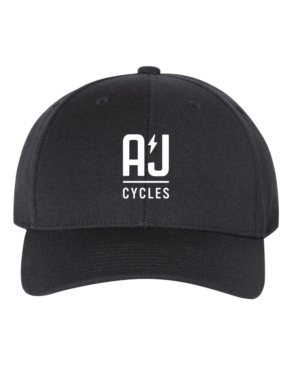 A&J Cycles Lighting Bolt Logo Snapback Hat