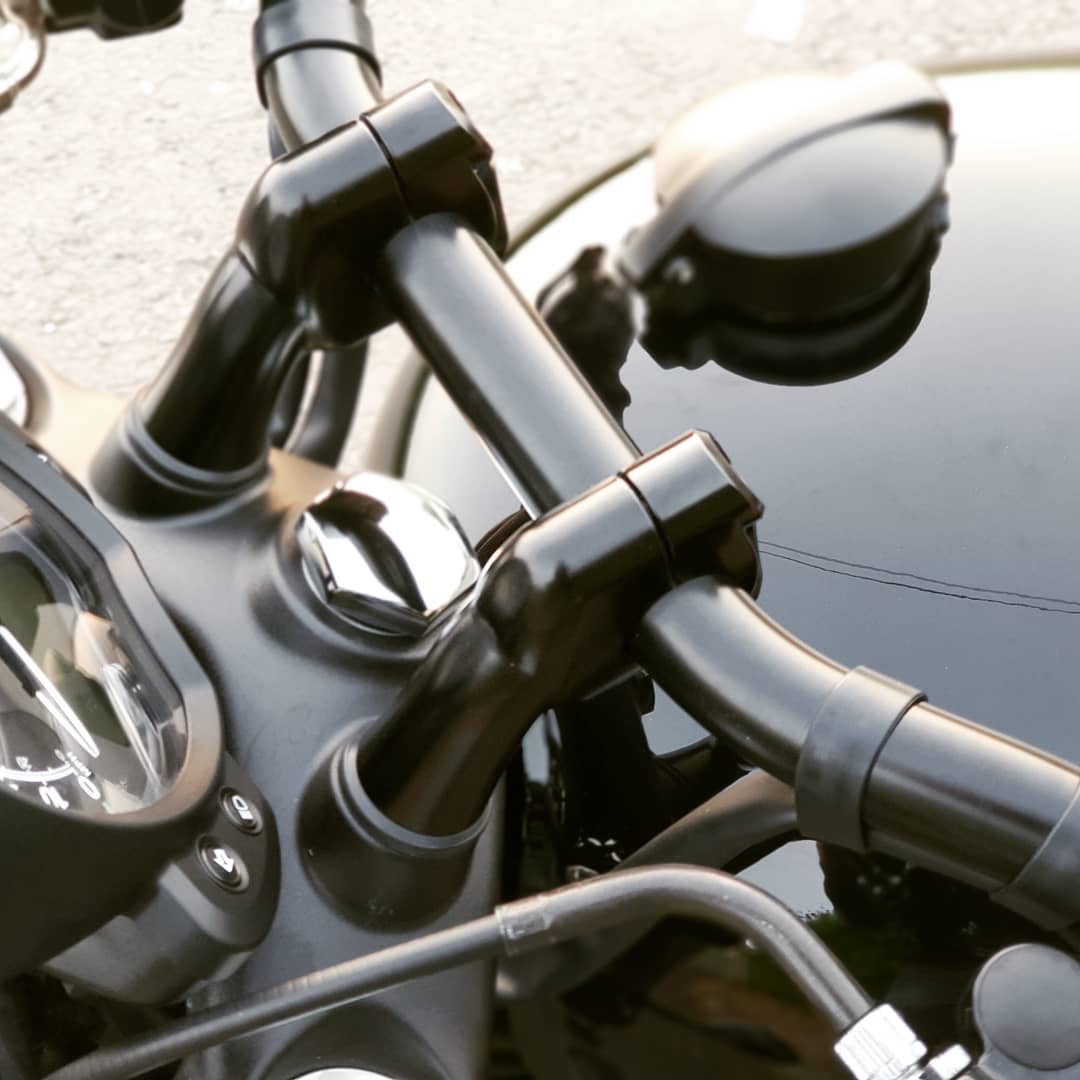 Motone Up-And-Over Handlebar Risers for 1” bars